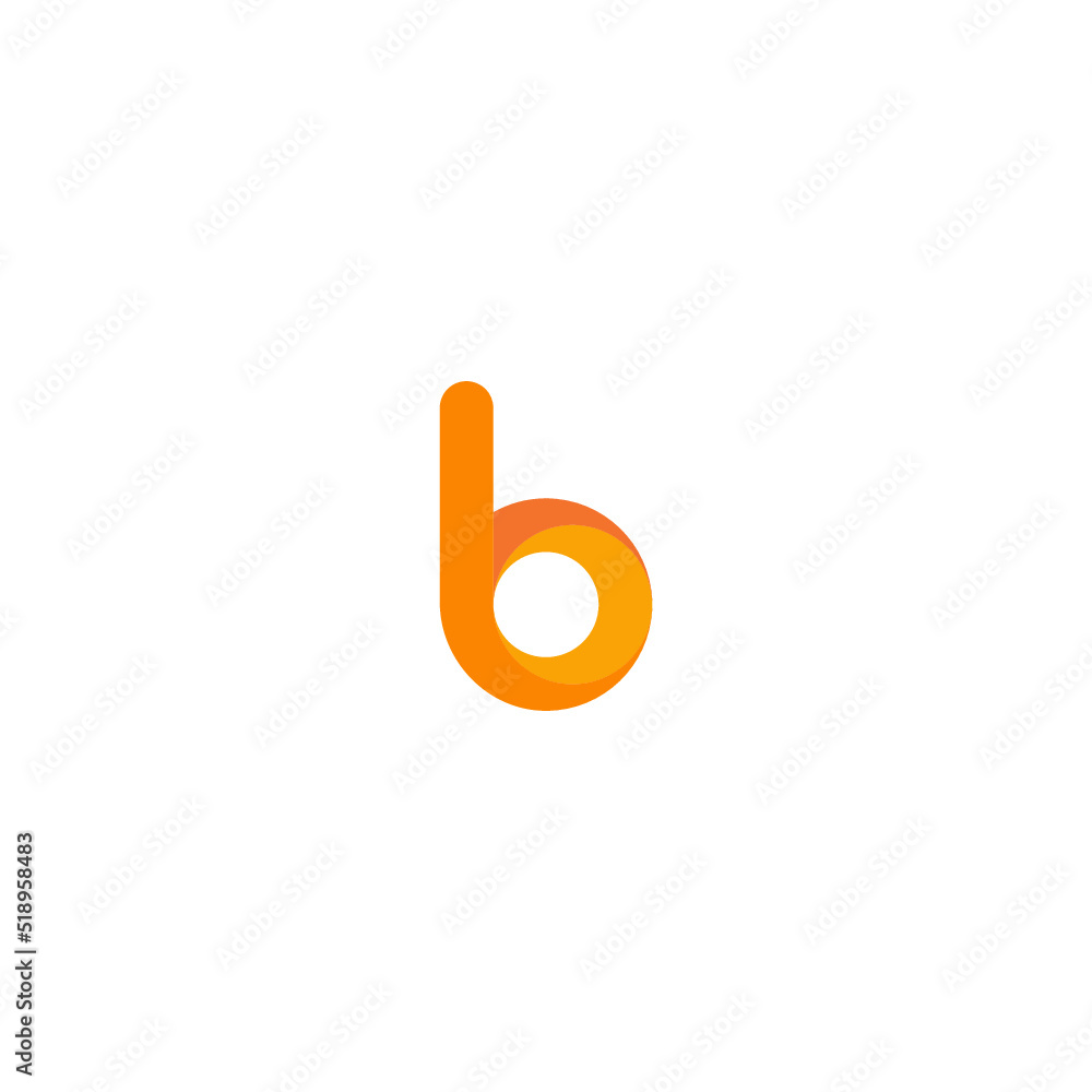Monogram initial letter mark B logo design Monogram initial letter mark B logo design