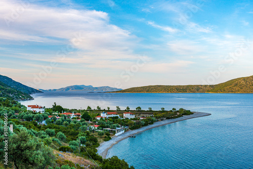 The famous beach of Agios Dimitrios in Alonissos island, Greece