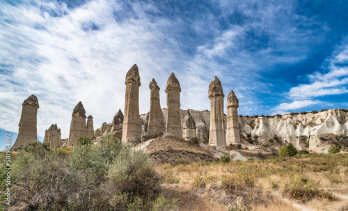 Rock formations in Love Valley  Cappadocia  Turkey.