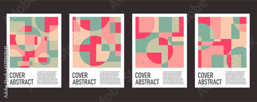 Geometric abstract cover background collection