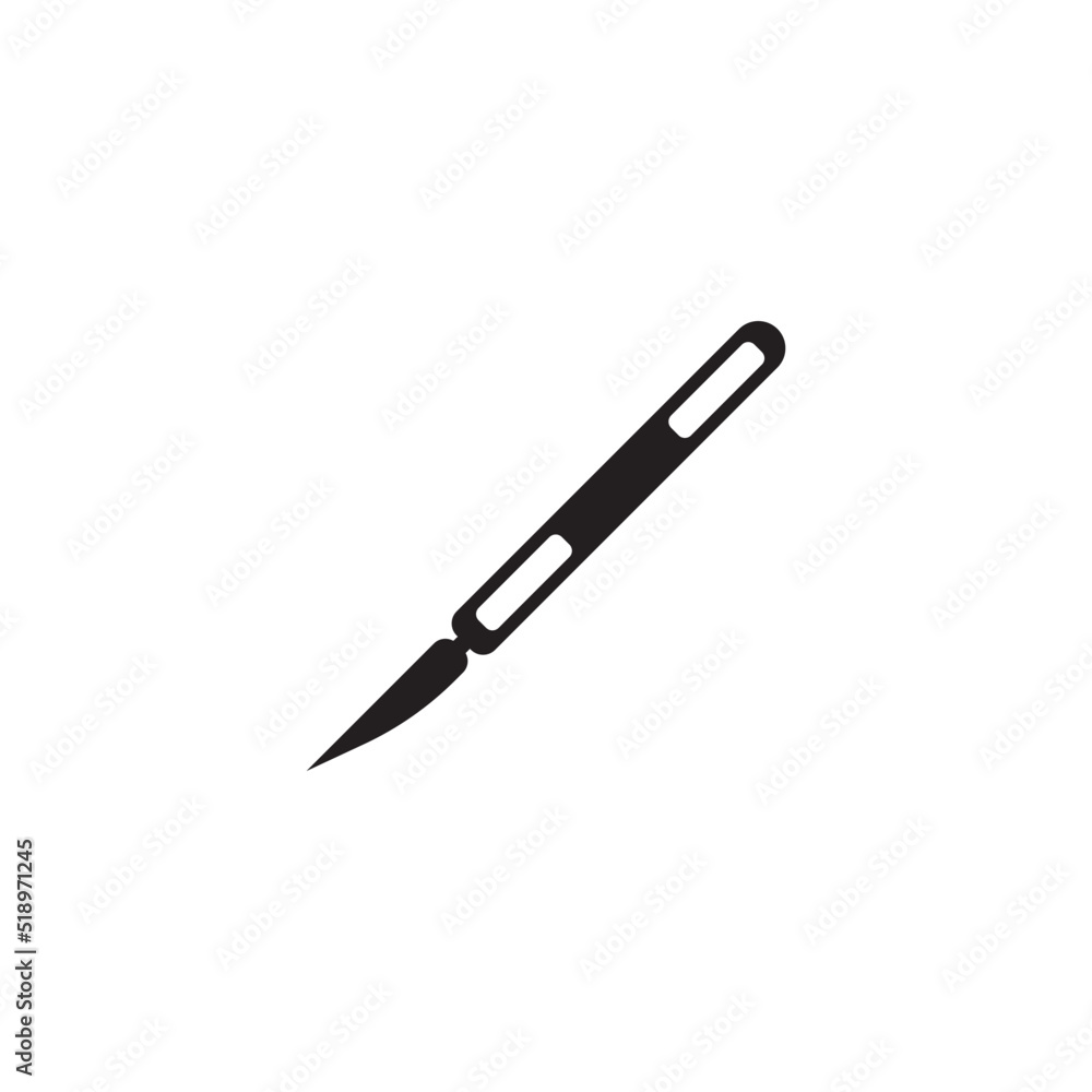 cutter knife - stationery icon vector cutter knife - stationery icon vector