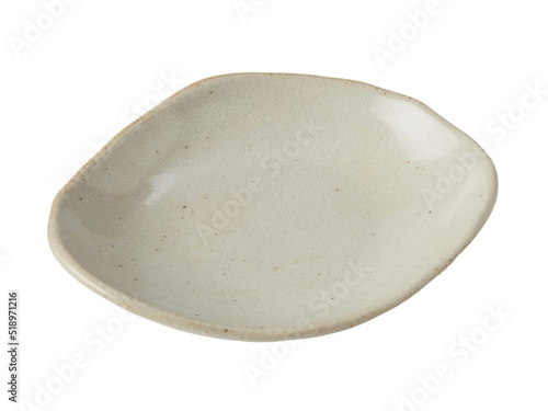 isolated ceramic plate on white background © ChefsDan
