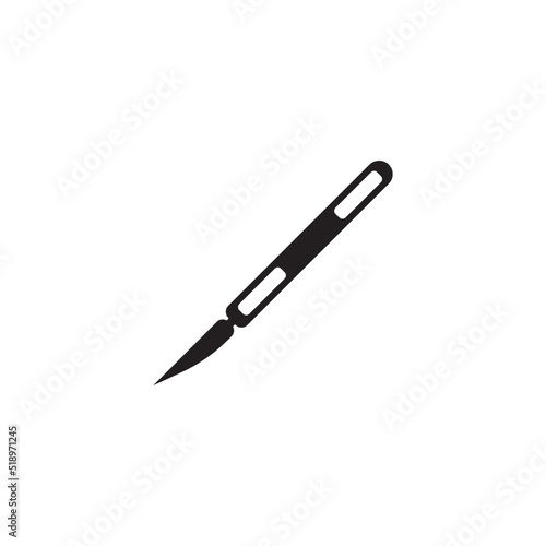 cutter knife - stationery icon vector