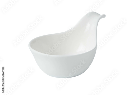 isolated ceramic plate on white background