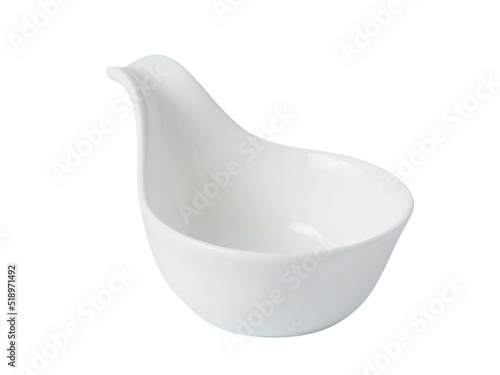 isolated ceramic plate on white background