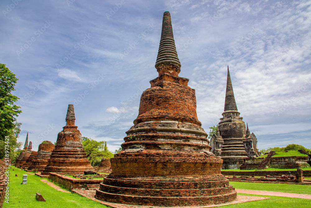 Fototapeta premium The Prang in Wat Phra Si Sanphet, which means 