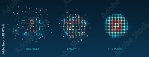 Structuring the flow of information. Data analytics concept. Futuristic file organized. Sorting a large amount of data on a dark background.
