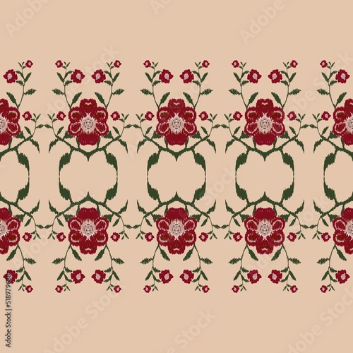 Ikat printing textile pattern wallpaper, abstract for textile design