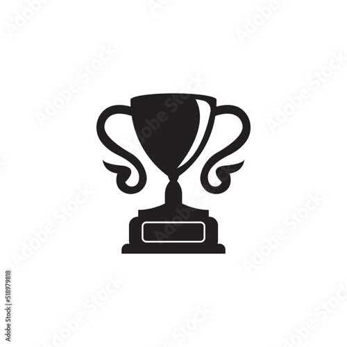 Trophy icon logo vector