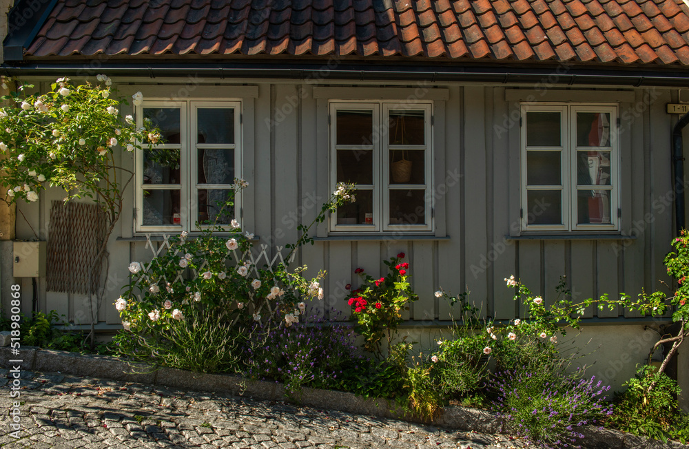 Old houses in Oslo, Norway