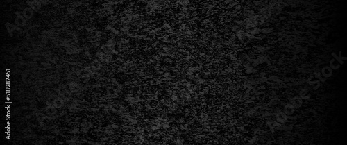 Black stone concrete texture background anthracite panorama. Panorama dark grey black slate background or texture, vector black concrete texture. stone wall background.	