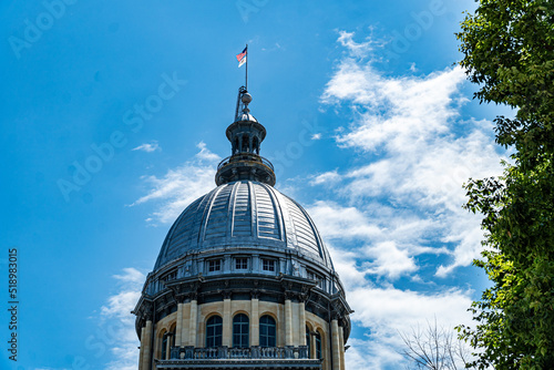 Billede på lærred Illinois State Capitol Building on a Bright Summer Day