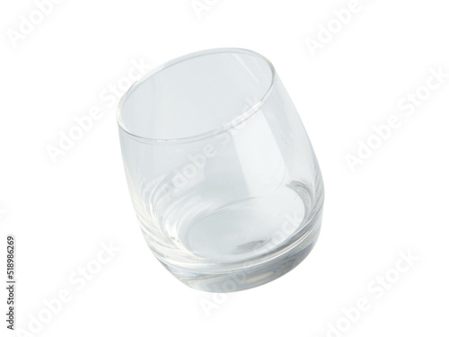 New clean empty glass isolated on white
