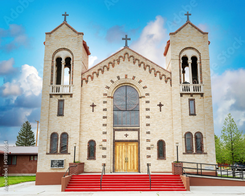Classic brick church in Dillon Montana