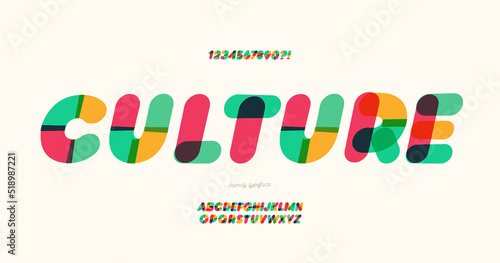 Vector culture font bold style for infographics, motion graphics, video, promotion, decoration, logotype, party poster, t shirt, book, animation, banner, game, printing. 10 eps