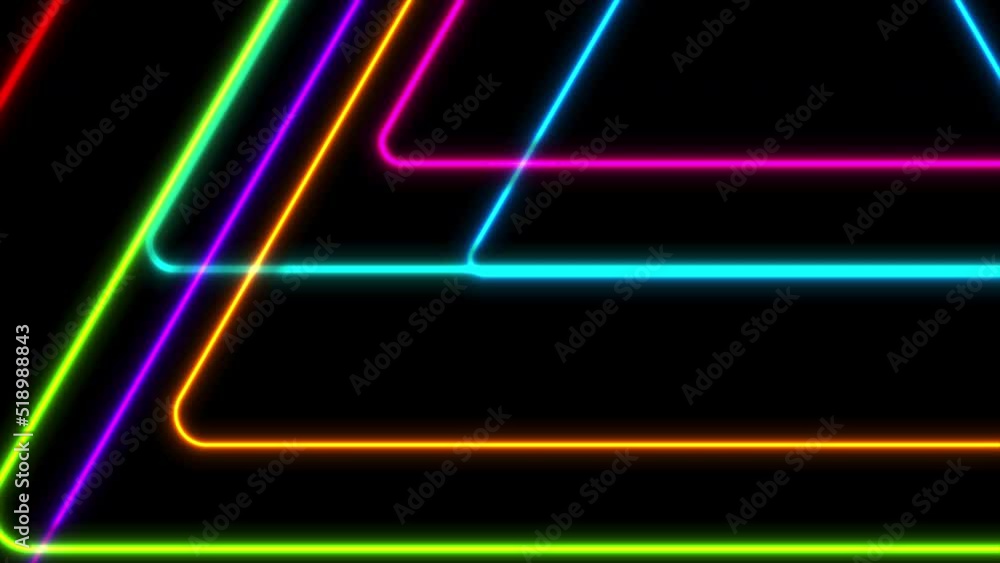 Colorful glowing neon triangles abstract tech background. Seamless looping geometric motion design. Video animation Ultra HD 4K 3840x2160 Colorful glowing neon triangles abstract tech background. Seamless looping geometric motion design. Video animation Ultra HD 4K 3840x2160