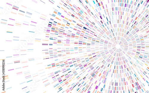 Dna test infographic. Genome sequence map.