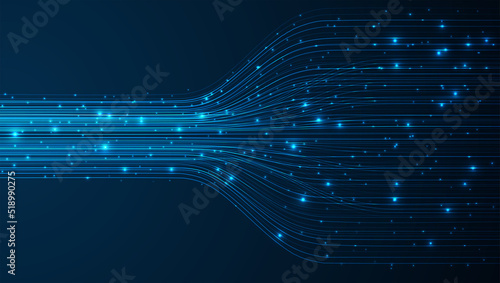 Technology background. Big data visualization concept