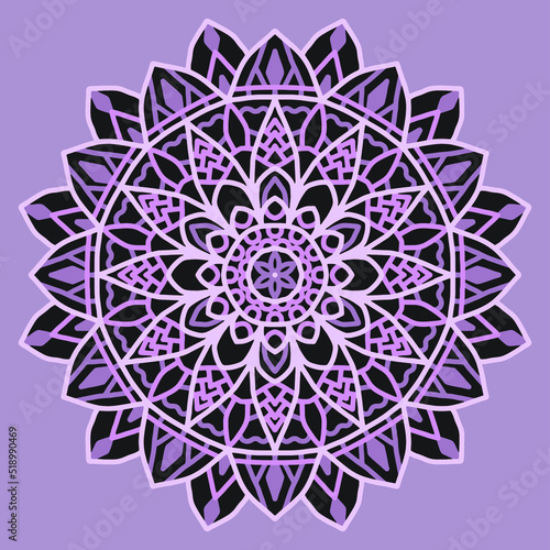 3d Flower Mandala pattern. Lace 3D mandala. Multilayer SVG laser Cut File
