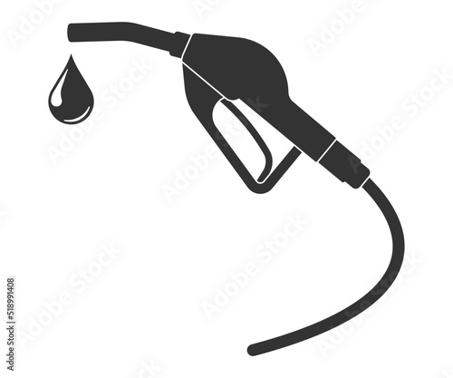 Fuel pump nozzle icon. Vector illustration.