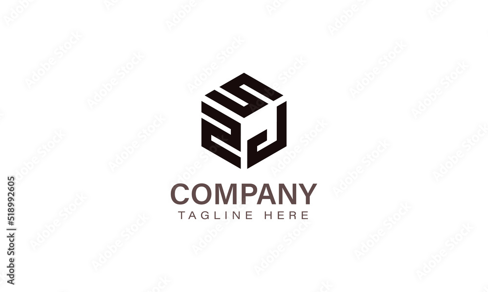 Letter SZJ Logo, Three Letter Logo, Alphabet S Z J Hexagon Shape Vector Icon Template Letter SZJ Logo, Three Letter Logo, Alphabet S Z J Hexagon Shape Vector Icon Template