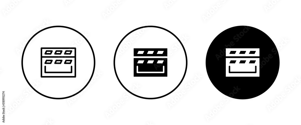 Video icon. film strip vector, flat design best vector icon Video icon. film strip vector, flat design best vector icon
