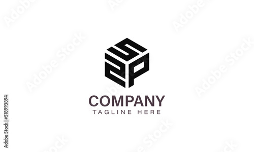 Letter SZP Logo, Three Letter Logo, Alphabet S Z P Hexagon Shape Vector Icon Template