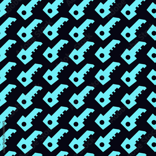 Abstract pattern with key. Key on white background. 10 eps Vector