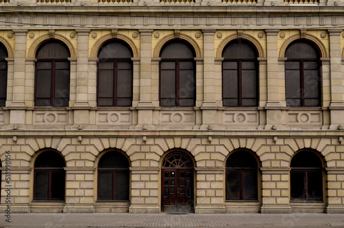  Facade of a historic building. Art gallery.