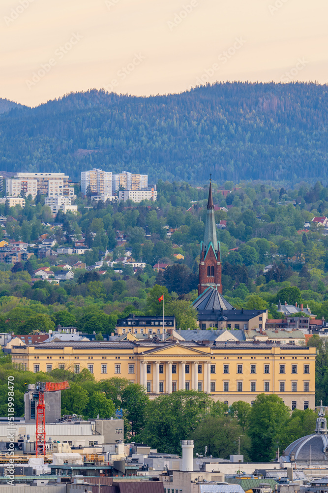The royal palace in Oslo, the capital of Norway, Scandinavia