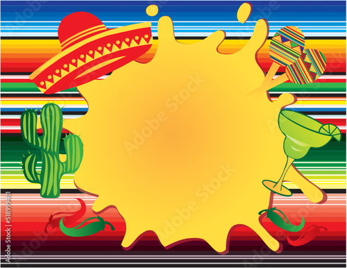 Hispanic Blanket Poster Background