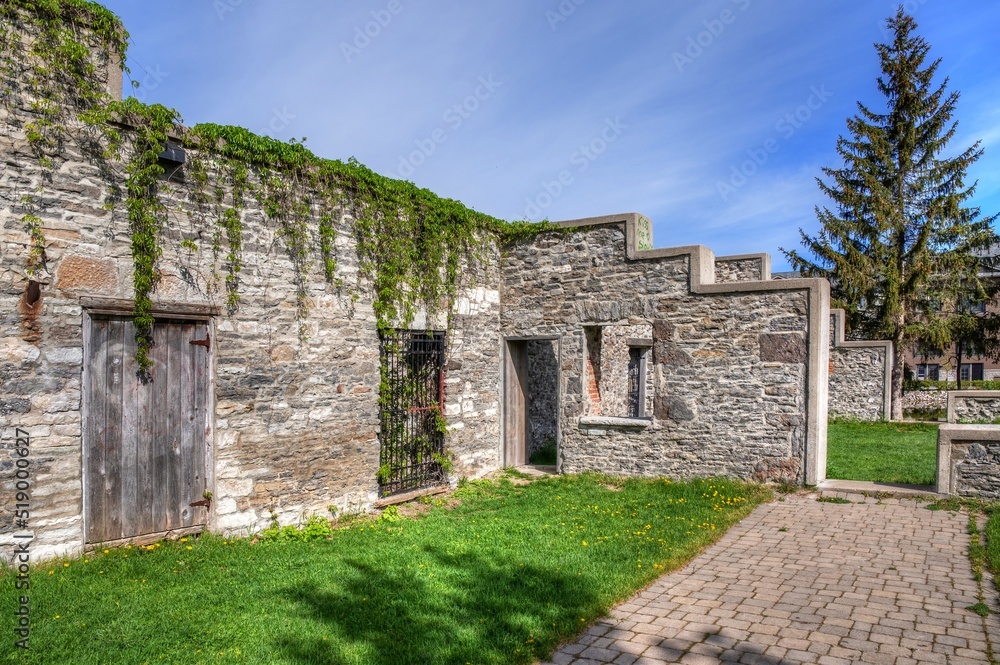 Old ruins of a mill in Lindsay Ontario