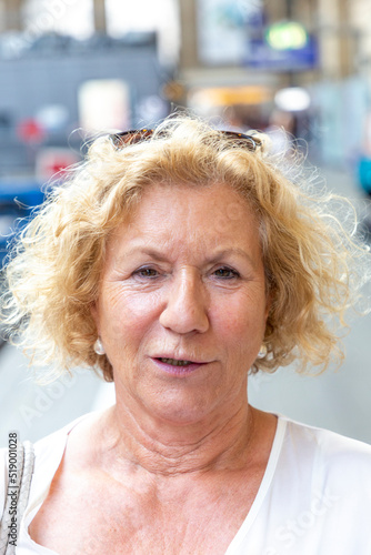 portrait of attractive smiling senior woman