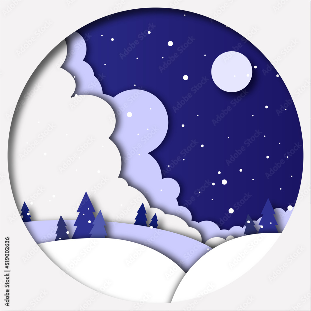 Naklejka premium Winter