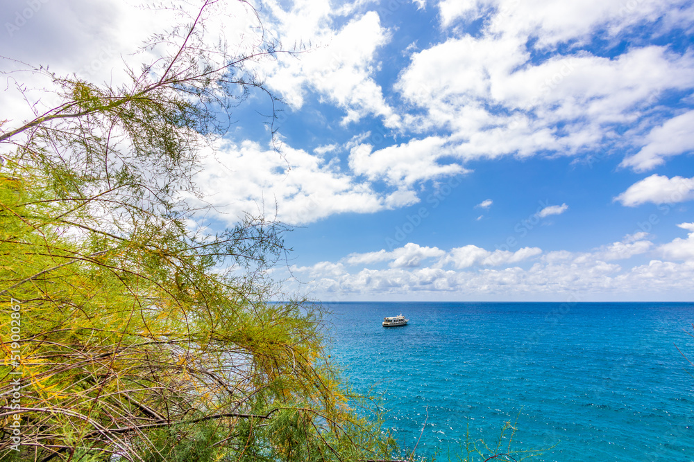 blue sea of italy with beautiful sky blue sea of italy with beautiful sky
