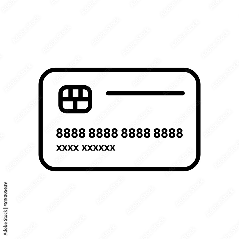 credit card, debit card, payment card - vector icon credit card, debit card, payment card - vector icon