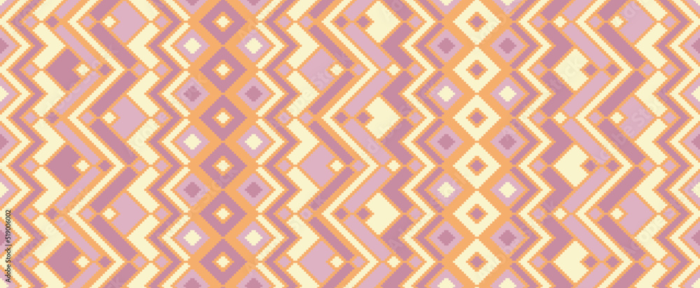 Asymmetric rhombus traditional motifs vector geometric pattern. Asymmetric rhombus traditional motifs vector geometric pattern.