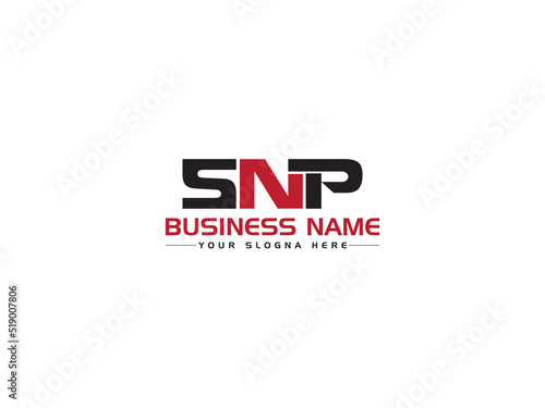 Creative SNP Logo Letter Vector, Colorful SN s n p Logo Icon Design With Three Alphabet Letter For Business