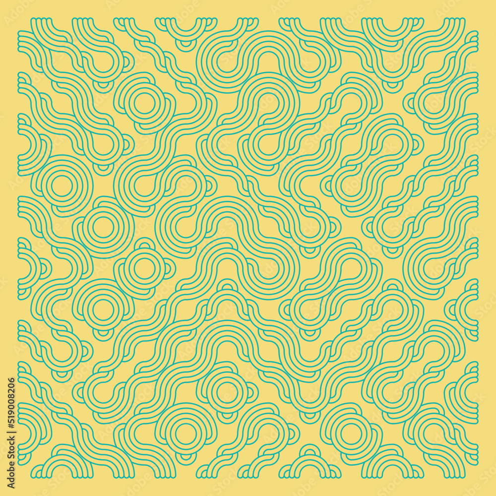 Color truchet tiling connections illustration Color truchet tiling connections illustration