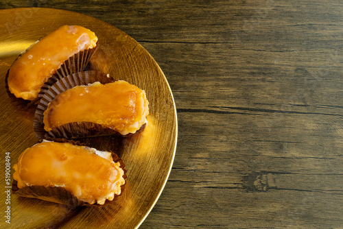 Carbayones, typical sweet from the city of Oviedo in Asturias.