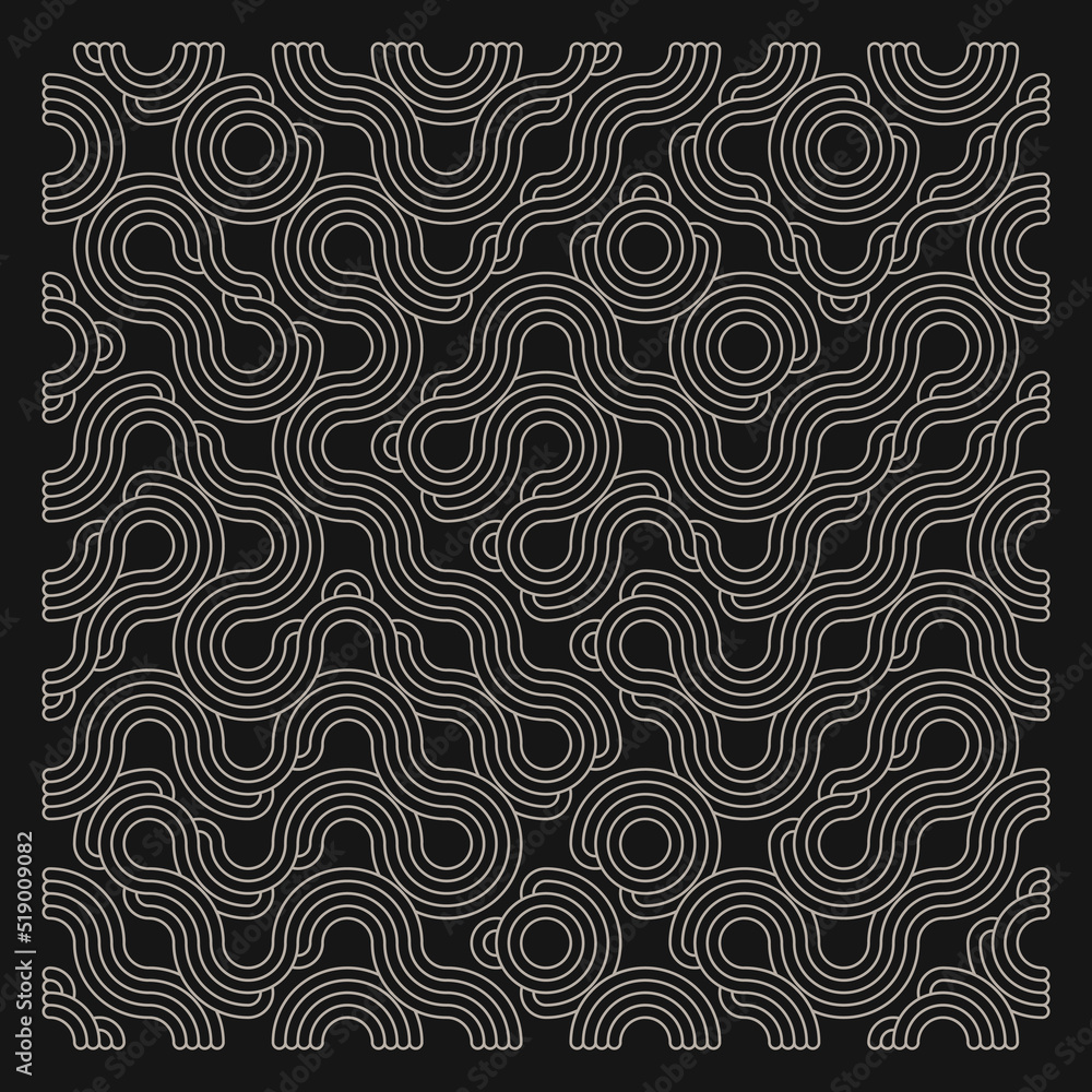 Color truchet tiling connections illustration Color truchet tiling connections illustration