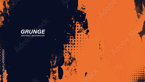 Black and orange dirty grunge texture background	