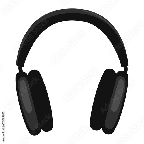 acoustic headphones vector illustration