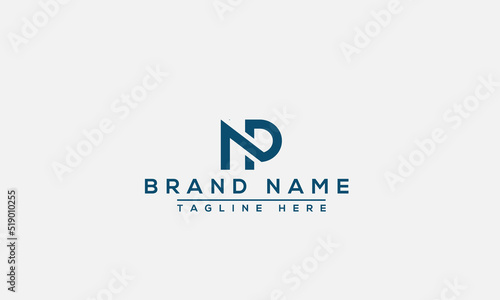 Logo design letter NP. Elegant modern. Vector template.