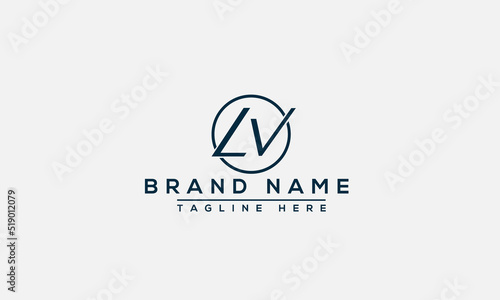 Logo design letter LV . Elegant modern. Vector template. photo