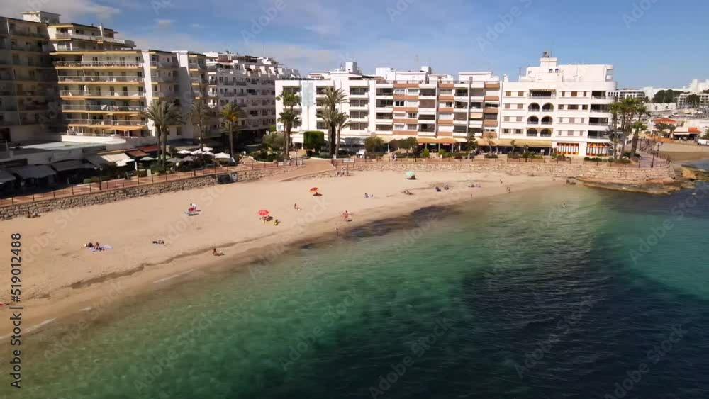 Playa de Santa Eulalia in Ibiza, Spain