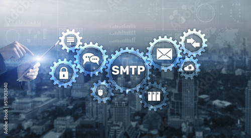 Simple Mail Transfer Protocol. Smtp server mail transfer protocol. TCP IP protocol sending and receiving e-mail