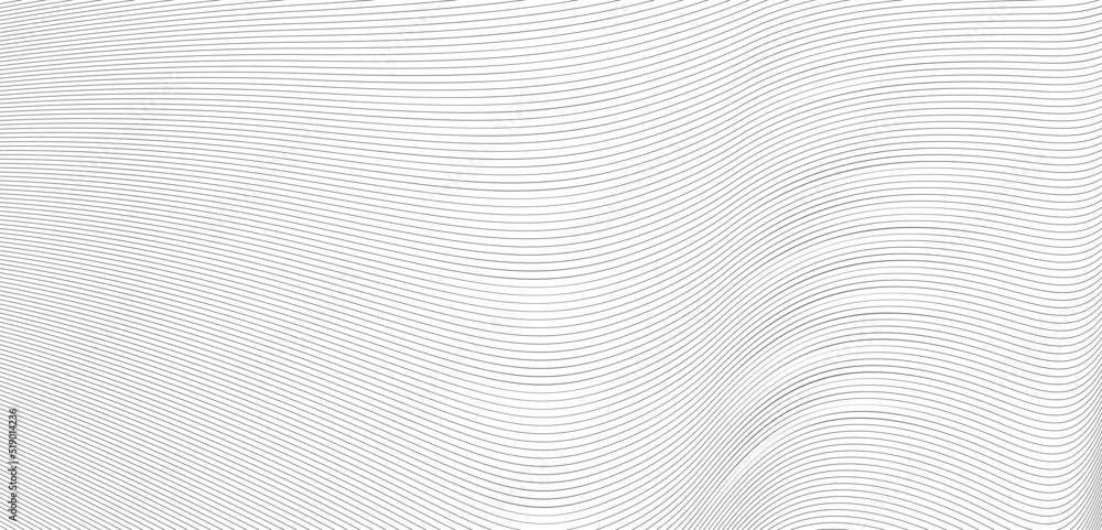 lines background with abstract wave lines. Abstract wave element for design. Digital frequency track equalizer. Wave with lines created using blend tool.