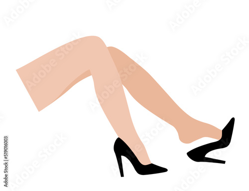 Female legs in shoes