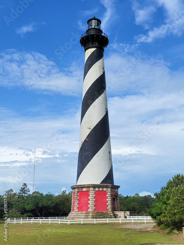 Cape Hatteras Lighthouse on the coast of the Outer Banks